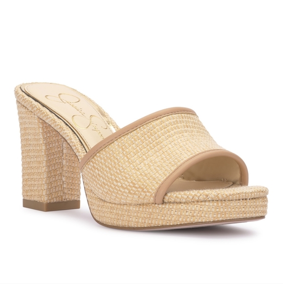 Jessica Simpson Shoes - Jessica Simpson Natural Elyzza Leather Sandal, 9.5